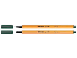 Fineliner STABILO point 88/63 aardegroen 0.4mm