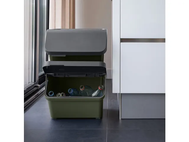 Sigma Home sorteer unit 45L donkergroen - 49,3x38,8x29,8cm