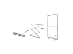 Bannerframe Brightbox Fold&Go 100x200cm LED verlicht Dubbelzijdig