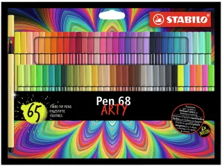 Viltstift STABILO Pen 68 Arty medium assorti set à 65 stuks - 1