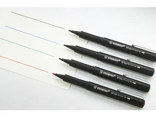 Fineliner STABILO dr!ver Medium assorti 4 pièces