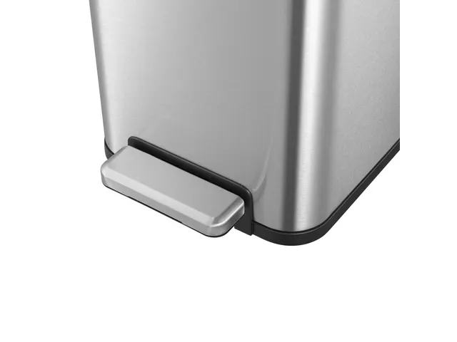 Ecofly II Pedaalemmer 45 Liter Mat RVS Zwart