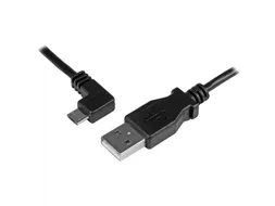 Micro-USB Oplaad en sync kabel M/M linksgehoekte Micro-USB 0.5 Meter