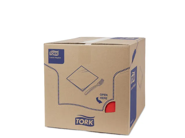 Tork 477417 Lunchservet Advanced Rood 33x33cm