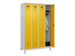 locker,HxBxD 1950x1200x500mm,4vak,vak B 300mm,cil.-slot,voeten