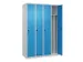 armoire vestiaire noir et blanc,HxlxP 1850x1200x500mm,4compart.