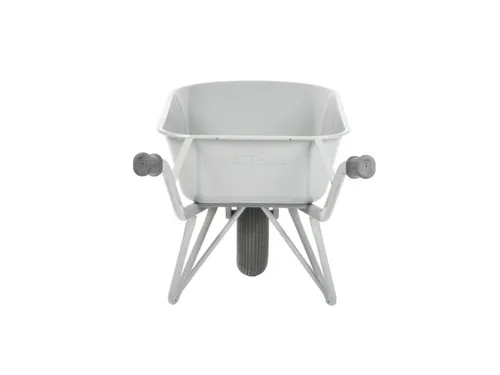 kruiwagen,80l,HxBxD 620x580x1460mm,staal,grijs,lucht-banden