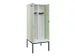 armoire vestiaire avec banc noir et blanc,HxlxP 2120x800x815mm