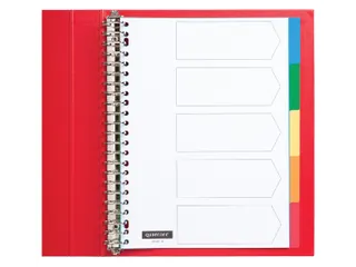 Tabbladen Quantore A4 23-Gaats 5-Delig Assorti Tabs Pp - 1
