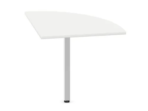 koppelelement voor bureau,90 °,HxBxD 720-840x800x800mm,rond,Bl-wit
