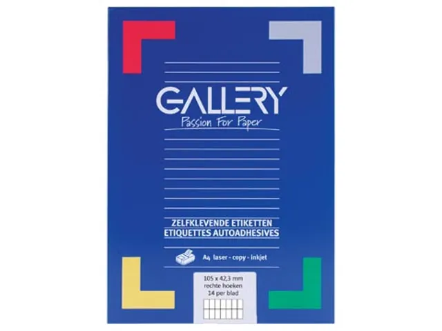Gallery Witte Etiketten 105x42mm