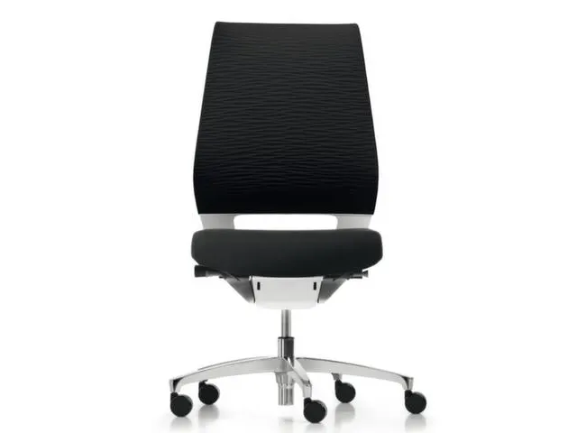 Siège De Bureau Pivotant Assise Noire Dossier Noir Hxlxp 1010-1130X49