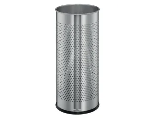 prullenmand,28,5l,HxØ 620x260mm,romp RVS,geperforeerd,vloerring - 1