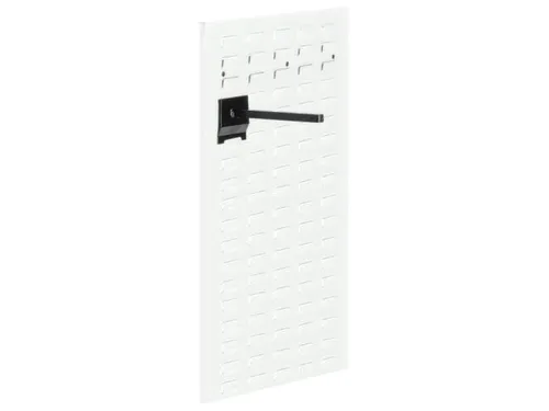 Gesleufde Plaat Staal Hxb 1000x450mm Staand Ral 9010 Zuiver wit