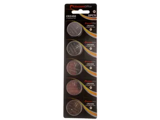Knoopcelbatterij CR2450 3.0V Blister 5 Stuks - 1