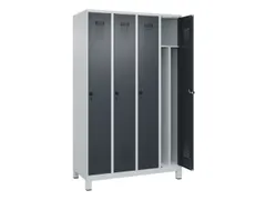 locker voor scheiding van kleding,HxBxD 1950x1200x500mm,4vak