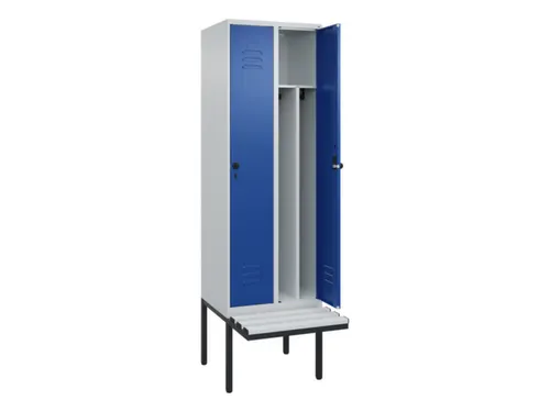 locker voor scheiding van kleding,HxBxD 2120x600x815mm,2vak