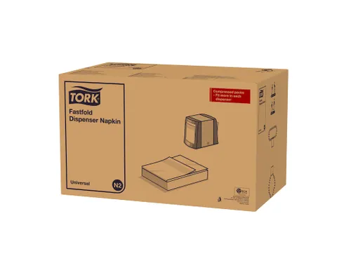 Tork 10933 Dispenserservet 25x30cm 1-laags Fastfold Wit 36x300