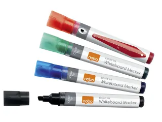 Viltstift Nobo whiteboard Liquid schuin assorti 4mm - 6