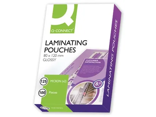 Lamineerhoes Glanzend Transparant 80x120mm A7 2x125mic Doos 100 Stuks