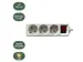 Stekkerdoos BRASQ 3 voudig 1.4 meter wit