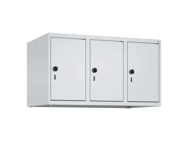 opzetkast,v. locker,3vak.,vak B 300mm,HxBxD 500x900x500mm,draaigrendel