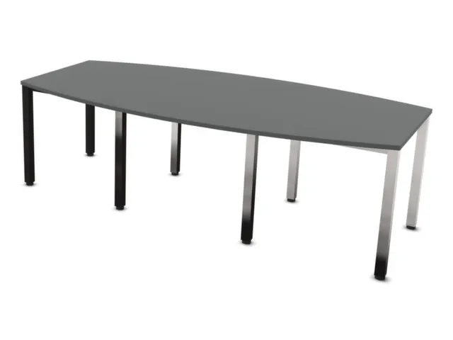 table de conférence HxlxP 740x2400x1200mm MS-gris foncé