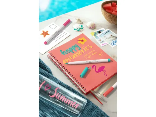 Marker creatief Faber-Castell Goldfaber brushpunt B set a 6 stuks Holi