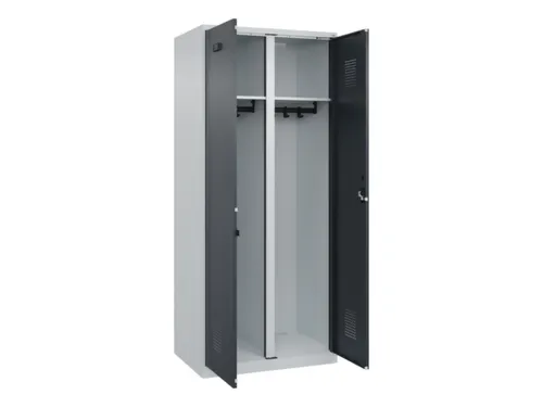 locker voor scheiding van kleding,HxBxD 1850x800x500mm,2vak