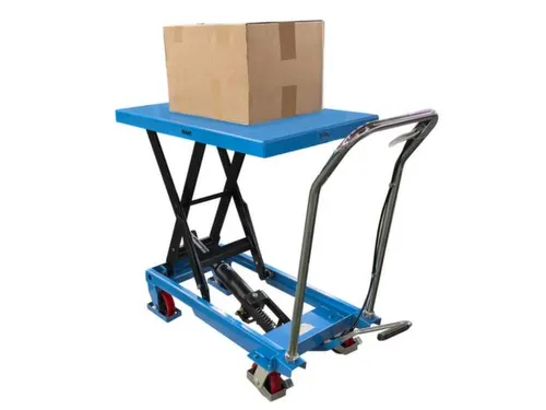 mobiele schaarheftafel,draagverm. 300kg,platform LxB 850x500mm