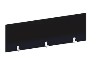 baliepaneel,v. bureau,aanbouw achter,B 1400mm,CC-zwart,BN8033-zwart - 1