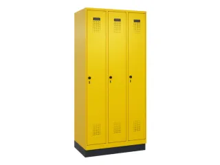 locker,HxBxD 1950x900x500mm,3vak,vak B 300mm,draaigrendel,sokkel - 3