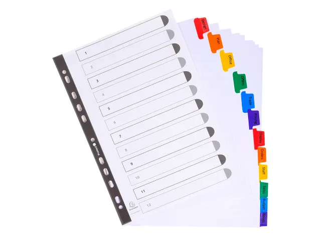 Intercal. Perso.Krea tabs carte bl A4 12P