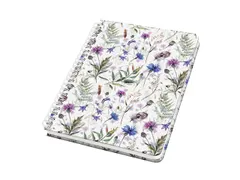 Notitieboek Jolie A5 spir. MISTY MEADOWS punt-gelijnd 120pag 100gr HC