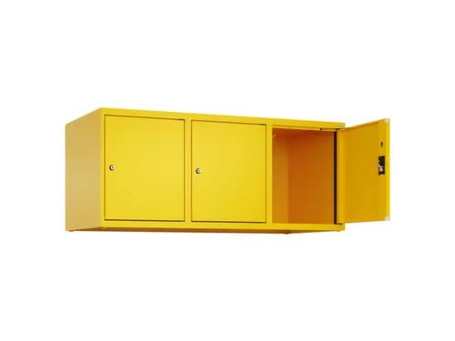 opzetkast,v. locker,3vak.,vak B 400mm,HxBxD 500x1200x500mm