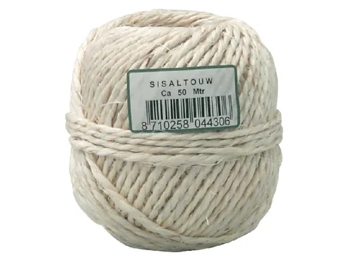 Touw Sisaltouw 2-Draads 200Gr Ca 50M