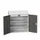 lessenaarkast 1130x1050x550mm 2 legborden 2 laden RAL7035+RAL7016