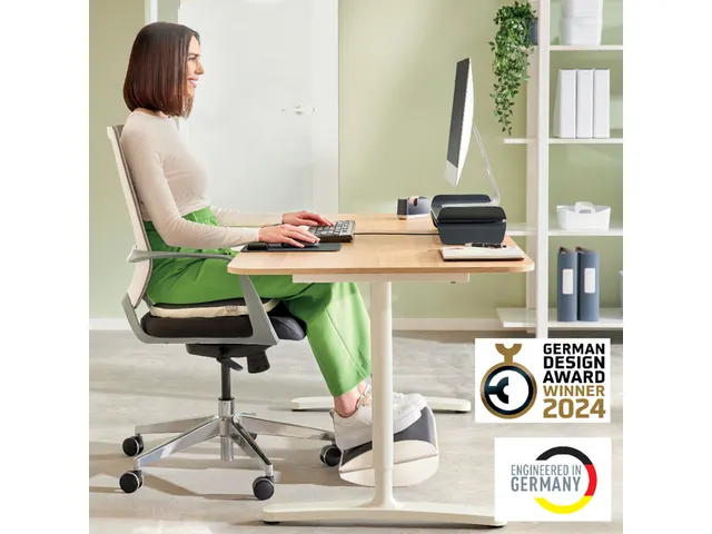 Voetensteun Leitz Ergo verstelbaar lichtgrijs