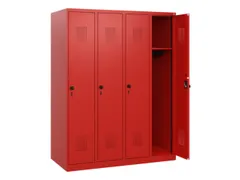 schoollocker,HxBxD 1530x1200x500mm,4vak,vak B 300mm,draaigrendel