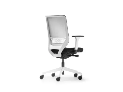 Dauphin Bureaustoel to-sync pro white hoge netrugleuning zwart