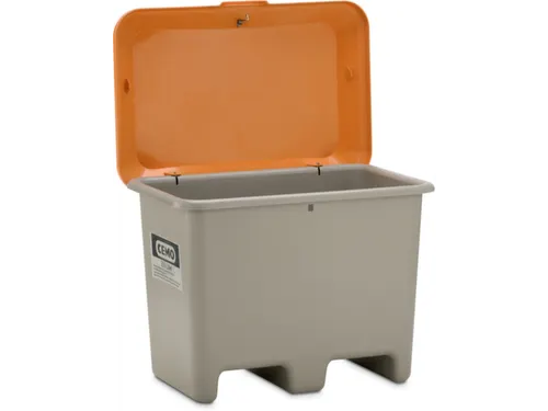 strooigoedbak,200l,HxBxD 690x890x600mm,GVK,grijs,deksel oranje