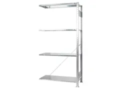 legbordstelling,aanbouwveld,Green,HxBxD 2000x1000x500mm,4xStalen bodem