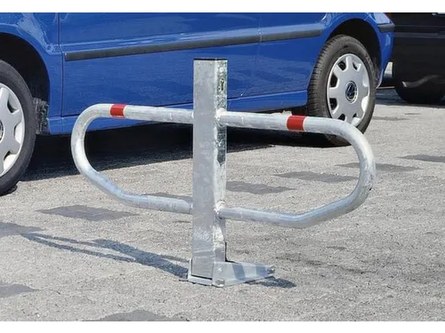 flexibele parkeerbeugel,HxB 600x1000mm,staal,aluminium/rood