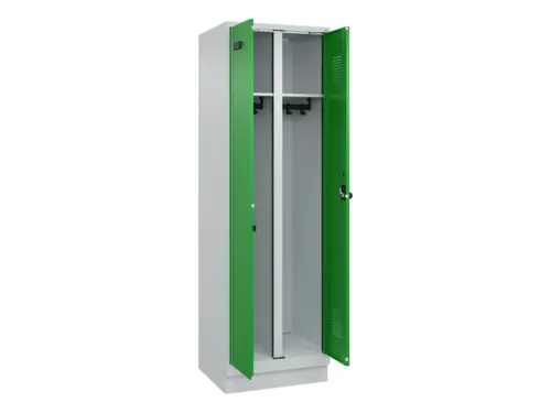 locker voor scheiding van kleding,HxBxD 1950x600x500mm,2vak