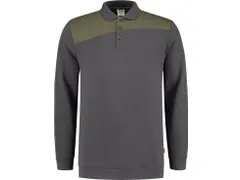 Sweat-shirt type polo Tricorp 302004, gris/vert, taille 5XL, la piece
