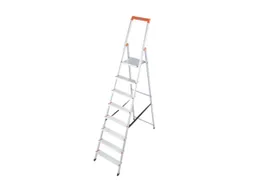 Lichte Burotrap Aluminium 8 Treden Platform 25x25cm H 1,7 m