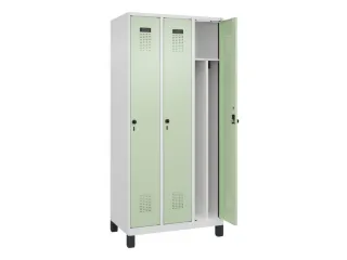 locker voor scheiding van kleding,HxBxD 1950x900x500mm,3vak - 1