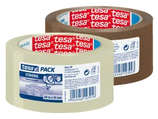 Verpakkingstape Tesapack Strong 57168 Pp 50mmx66m Low Noise Bruin - 2