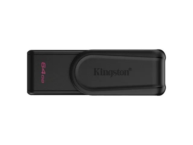 64GB Portable USB 3.2 Gen 1 DataTraveler Exodia S (Black/Black)