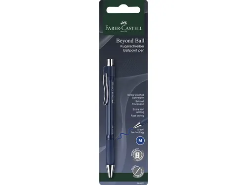 Balpen Faber-Castell Beyond Ball M blauw blisterkaart